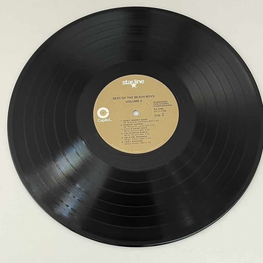 Best Of The Beach Boys Vol. 2 Vinyl LP 1967 Starline DT-2706 - Picture 6 of 7